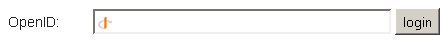 Beispiel eines OpenID-Eingabefeldes
